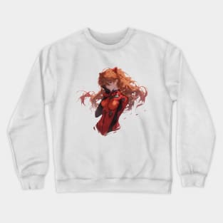 Asuka Langley Soryu evangelion Illustration 3 Crewneck Sweatshirt